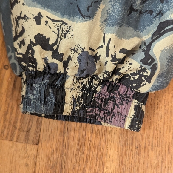 Vintage Carte Abstract Silk Bomber – 100% Silk 90s Art Scene Jacket 🎨🕺 (L) - Picture 8 of 11